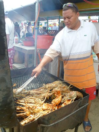 2012 Grilling Loster Chabil Mar Belize Resort