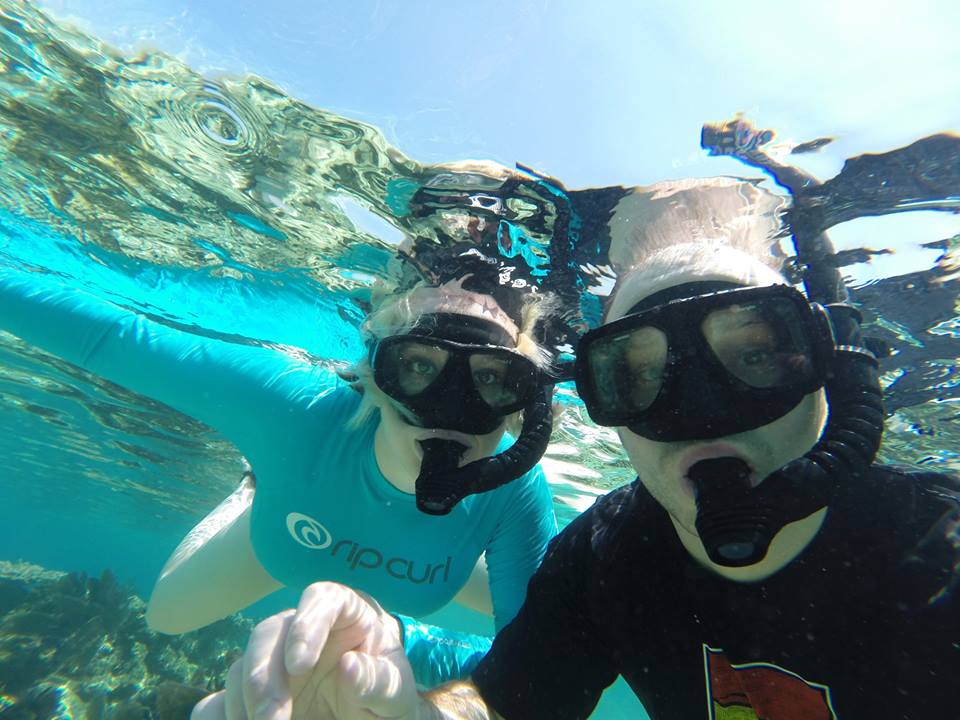 Snorkeling Selfie Chabil Mar - Belize Resort