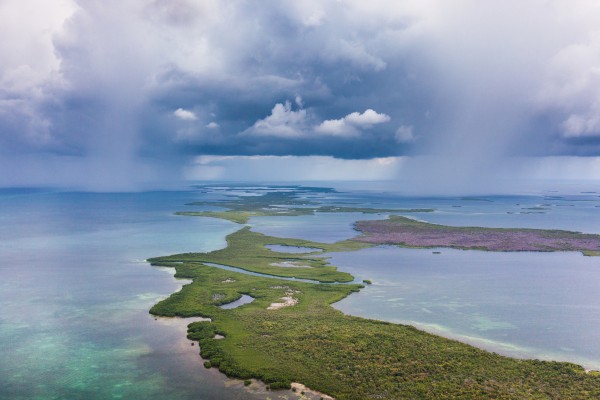 Turneffe Atoll in the Rain