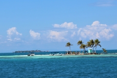 Silk Caye in the Foreground - Raye Caye in the Background