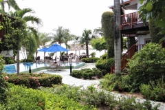 A typical Partial Seaview Villa View  from the Veranda