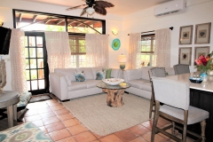 Villa Living Room - Each Villa is Individually Designed - Chabil Mar Resort Belize