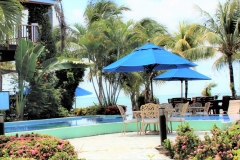 View to the Caribbean and Beach Pool-Side