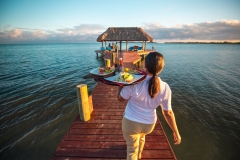 Pier Dining Service - Chabil-Mar-Resort-Belize