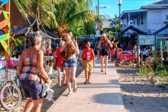 The Sidewalk in Placencia Village - Once listed in the Guinness Book of World Records as the Narrowest Main Street