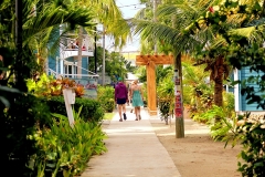 A stroll along the sidewalk in Placencia Village