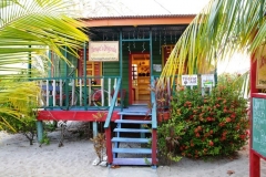 Gift Shops line the Placencia Village sidewalk, once named by the Guinness Book of Records as the World's Narrowest Main Street