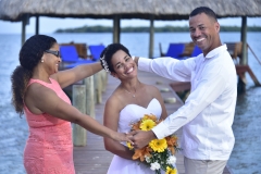 Happy Bride - Chabil Mar Beach Wedding