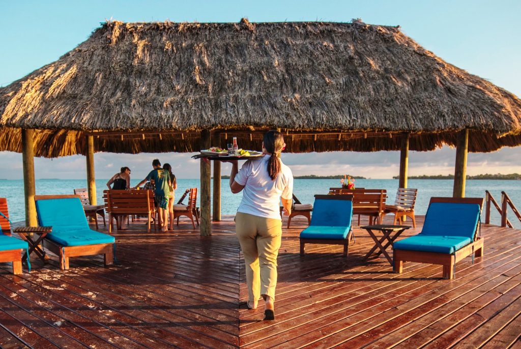 Pier Dining Service Chabil Mar Resort Belize (2)