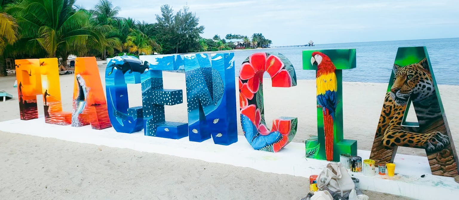 Placencia Beach Sign