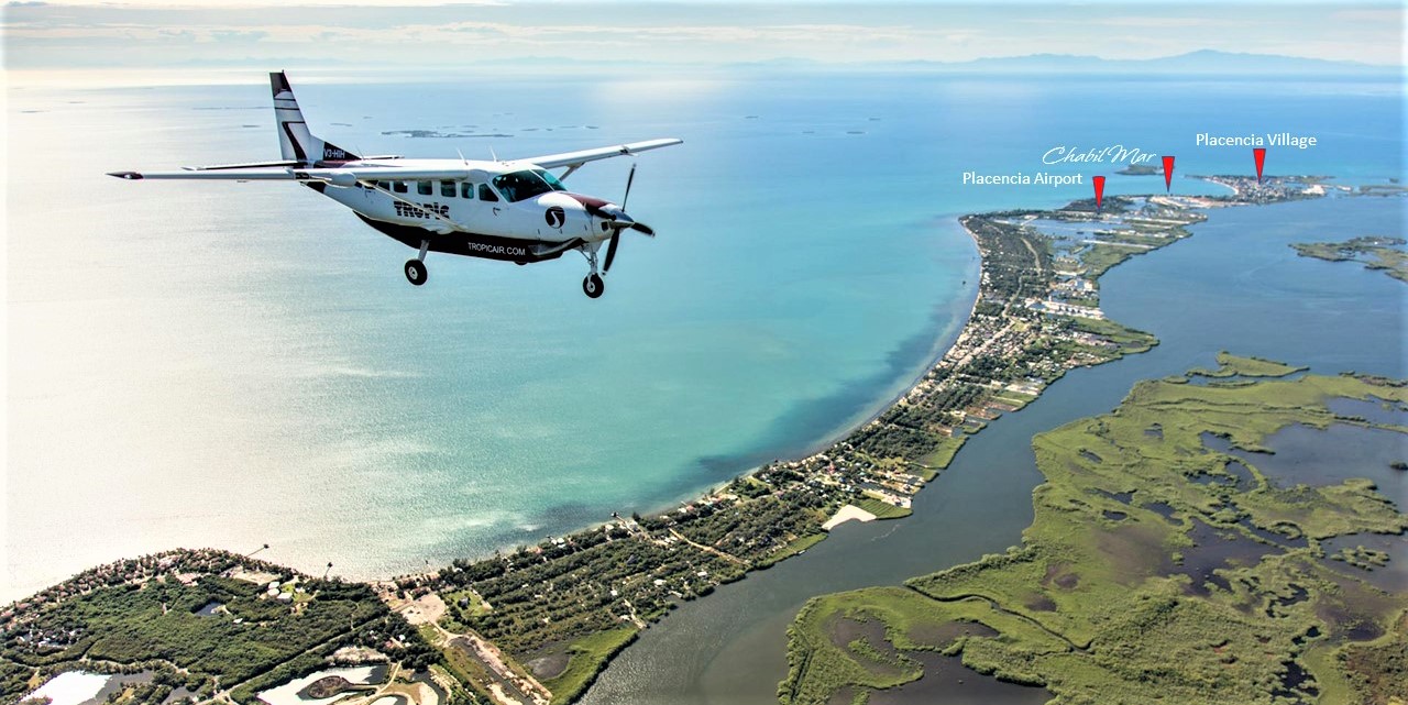 Tropic Plane Over Placencia Peninsula